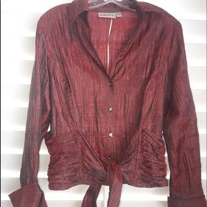 Amazing Rare farinaz taghavi  long sleeve blouse.